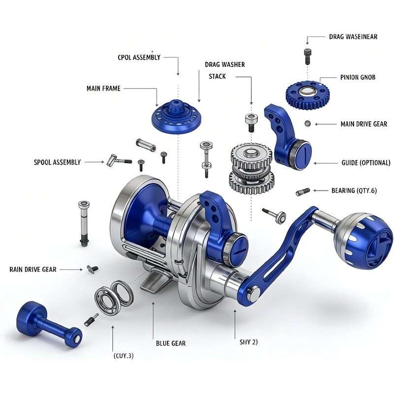 Reel Pancing Topline Tackle 66 - Ice Fishing Reel ulasan dan harga